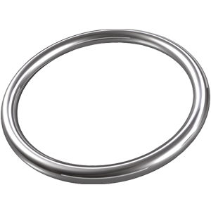 Anneau en acier Ø6mm - 2 pces